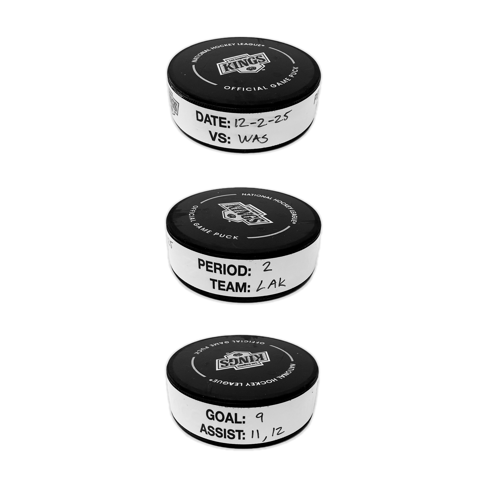 Adrian Kempe Goal-Scored Puck vs. WSH Capitals 12/2/2025