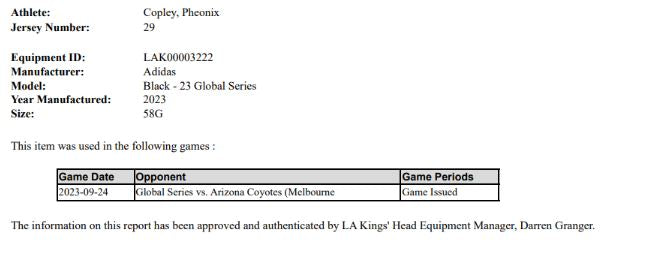 2023 LA Kings Global Series Home Game Jerseys