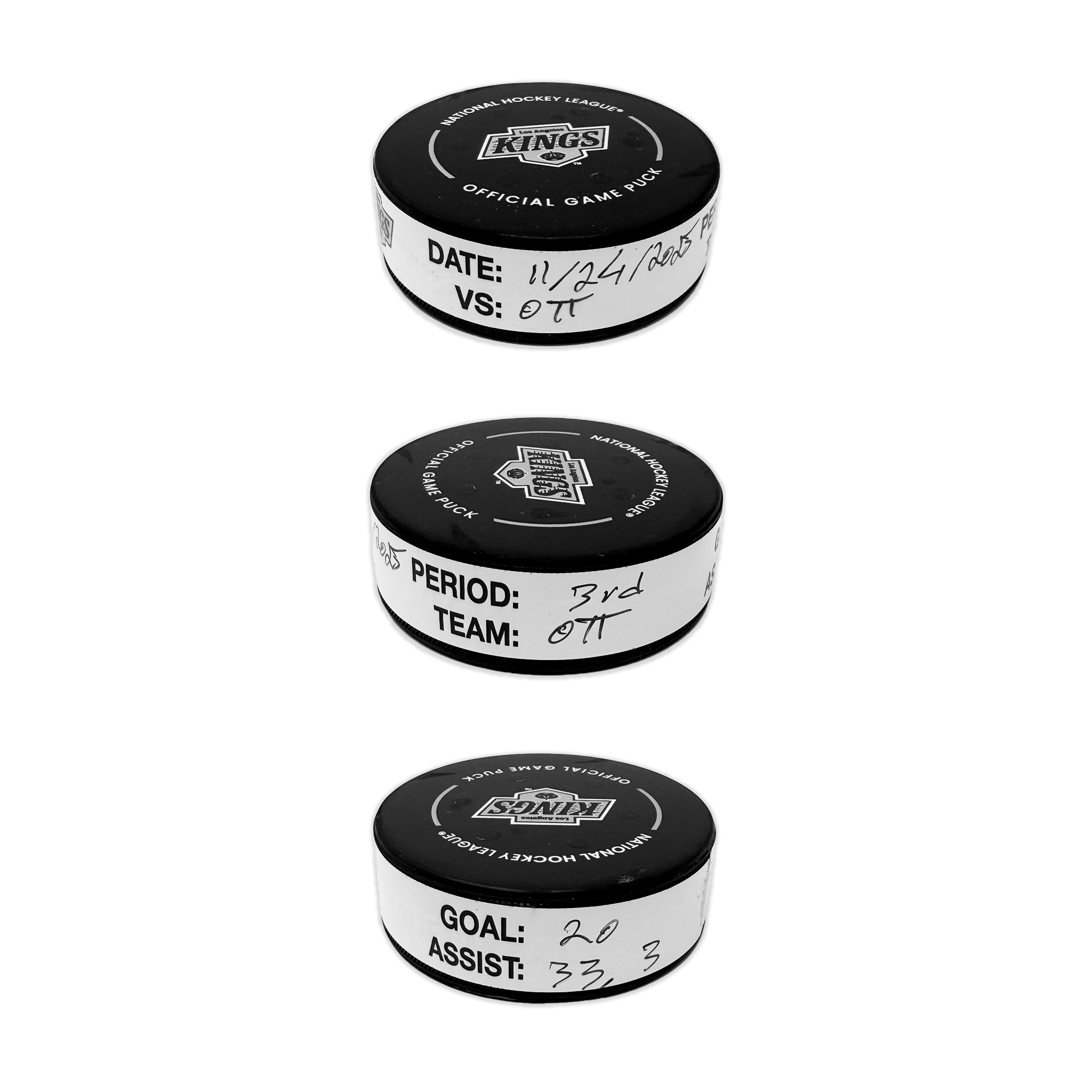 Fabian Zetterlund Goal-Scored Puck vs. LA Kings 11/24/2025