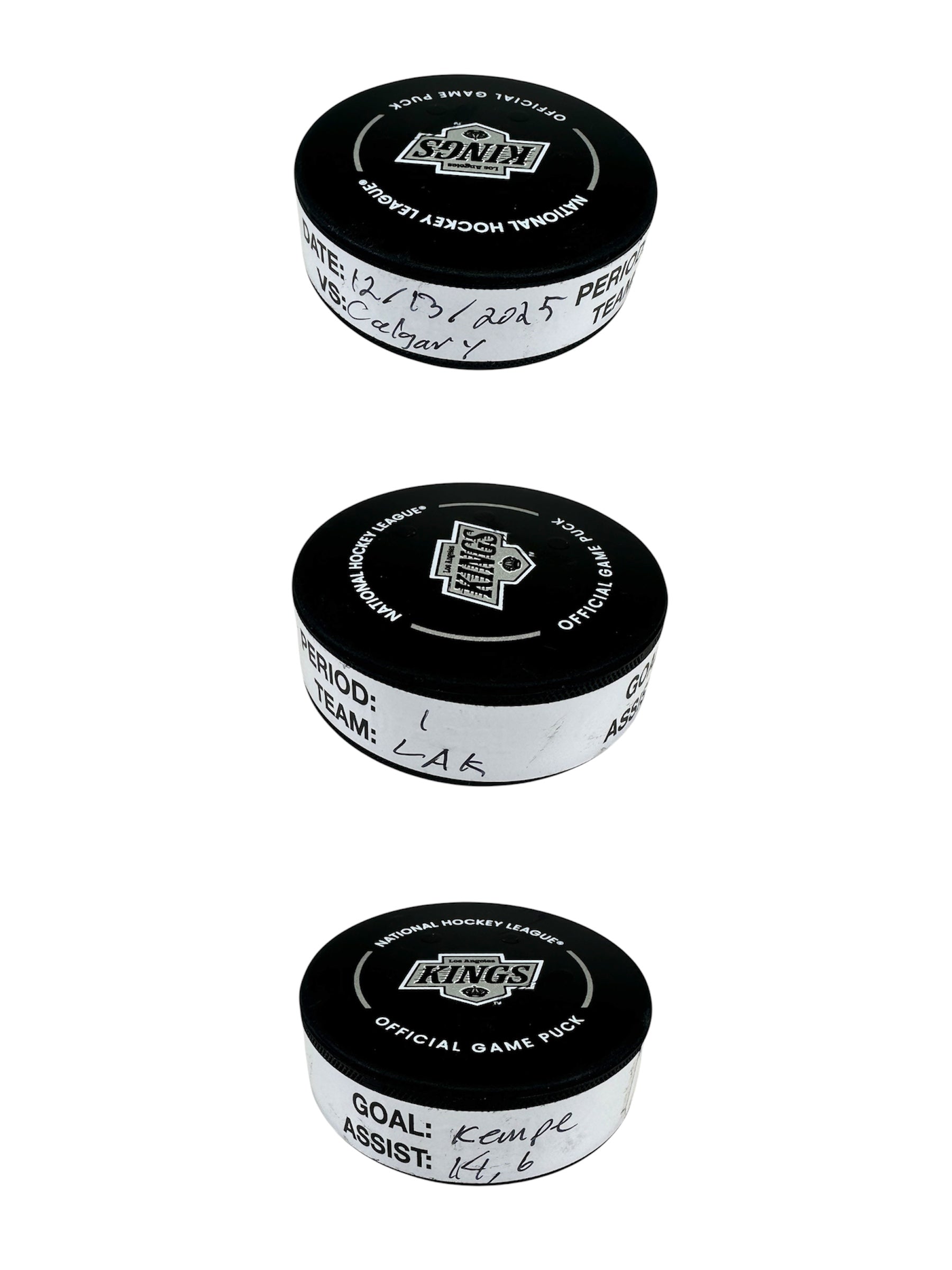 Adrian Kempe Goal-Scored Puck vs. CGY Flames 12/13/2025