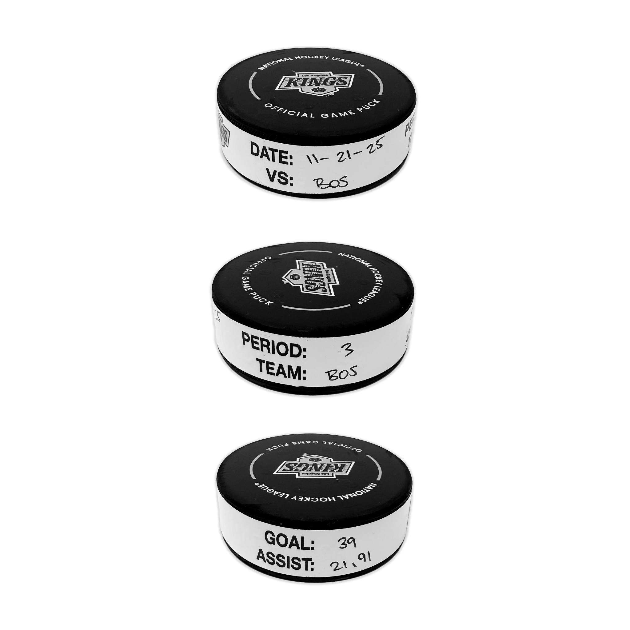 Morgan Geekie Goal-Scored Puck vs. LA Kings 11/21/2025