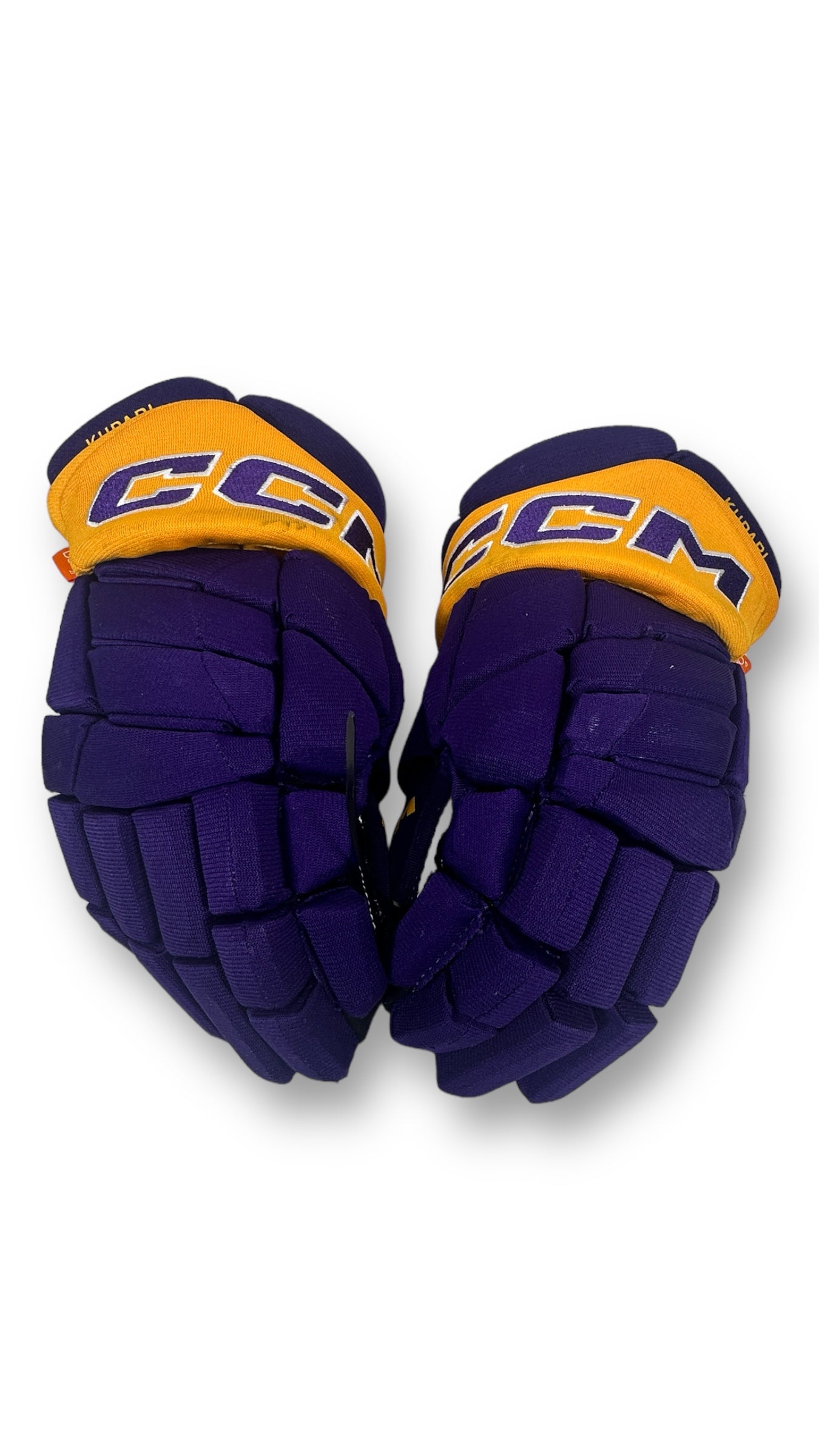 Rasmus Kupari Game-Used Reverse Retro CCM Gloves