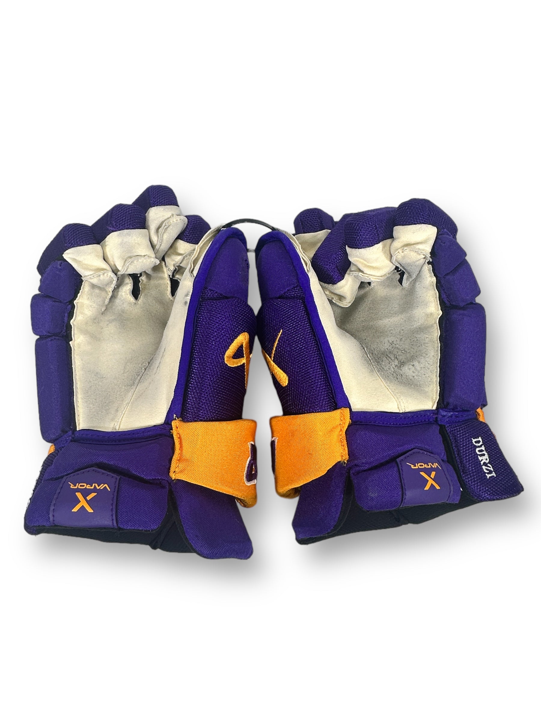 Sean Durzi Game-Used Reverse Retro Bauer Hyperlite Gloves