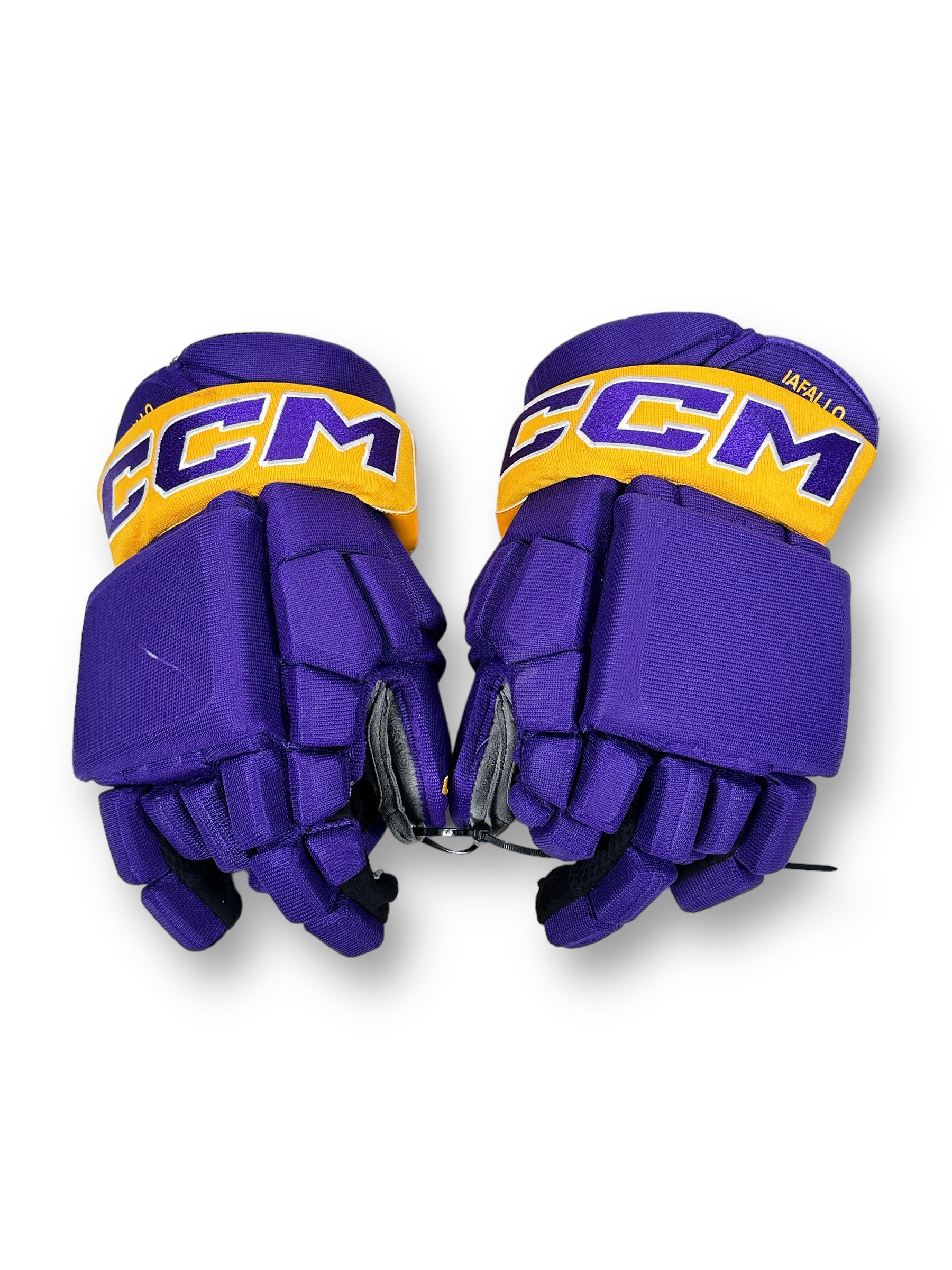 Alex Iafallo Game-Used Reverse Retro CCM HGCL Gloves