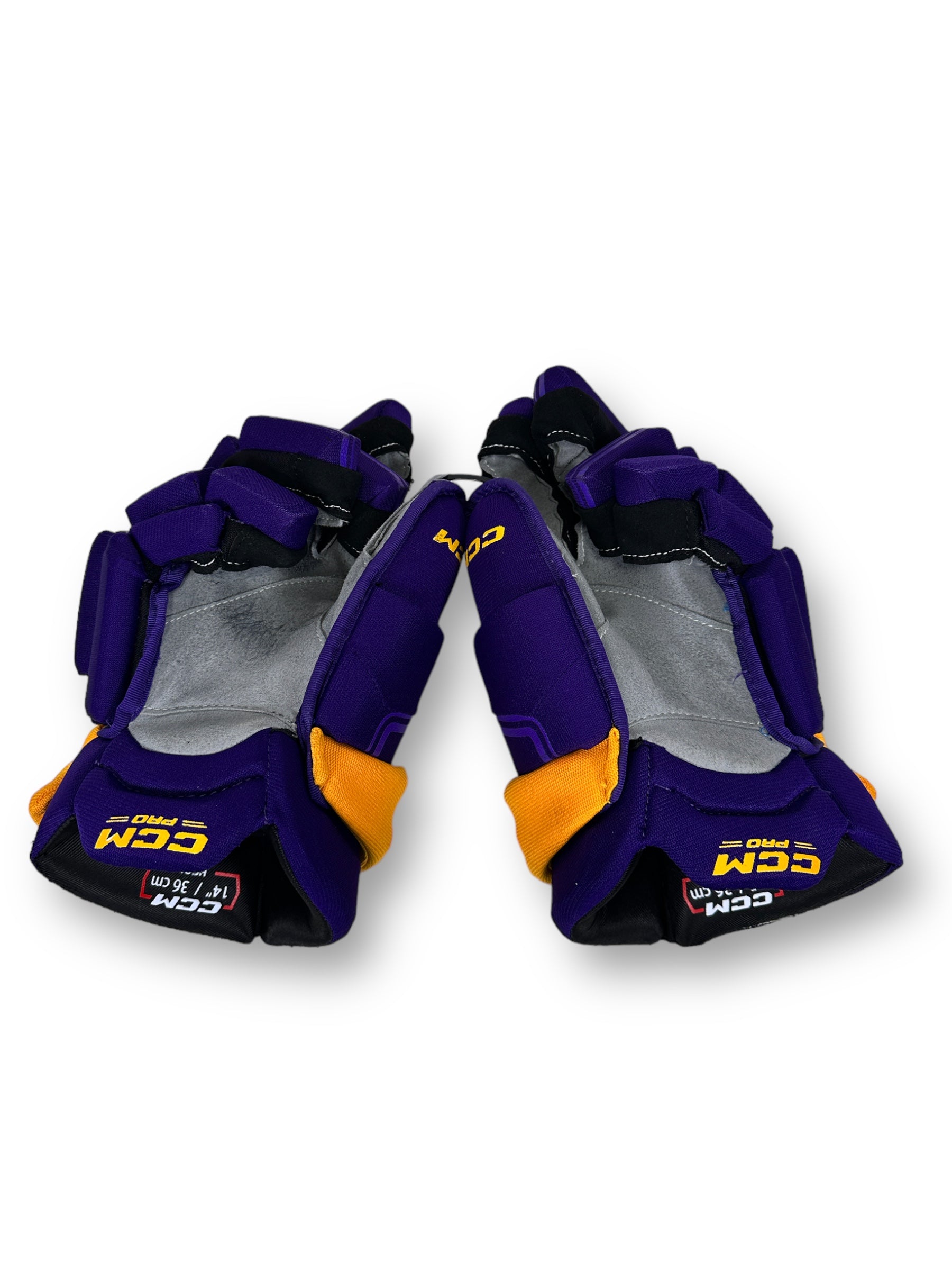 Mikey Anderson Game-Used Reverse Retro CCM HGQL Gloves