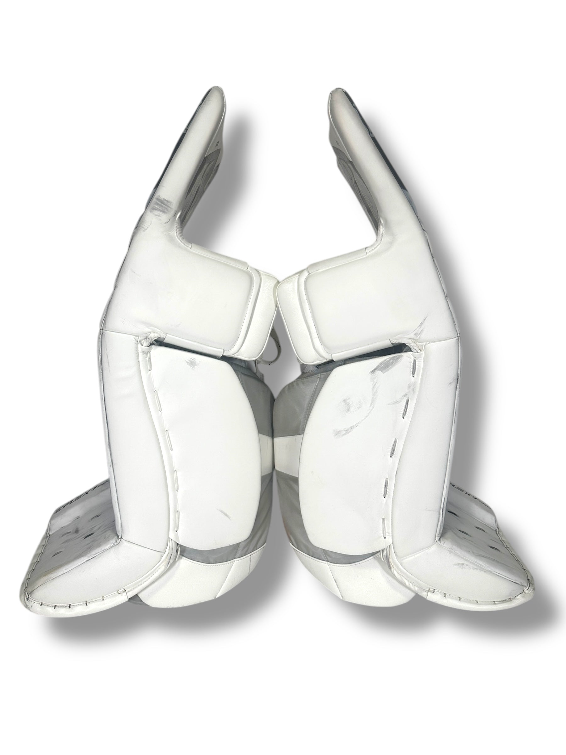 David Rittich Game-Used Leg Pads - Photo Matched