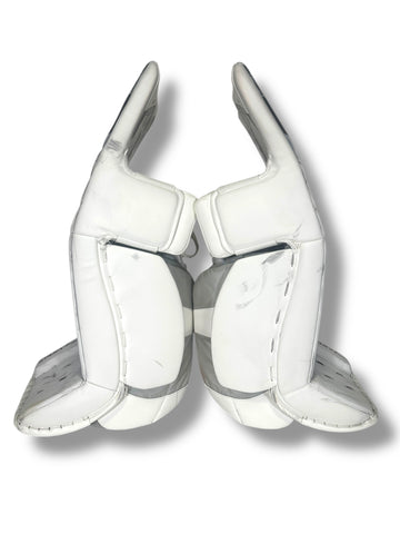 David Rittich Game-Used Leg Pads - Photo Matched