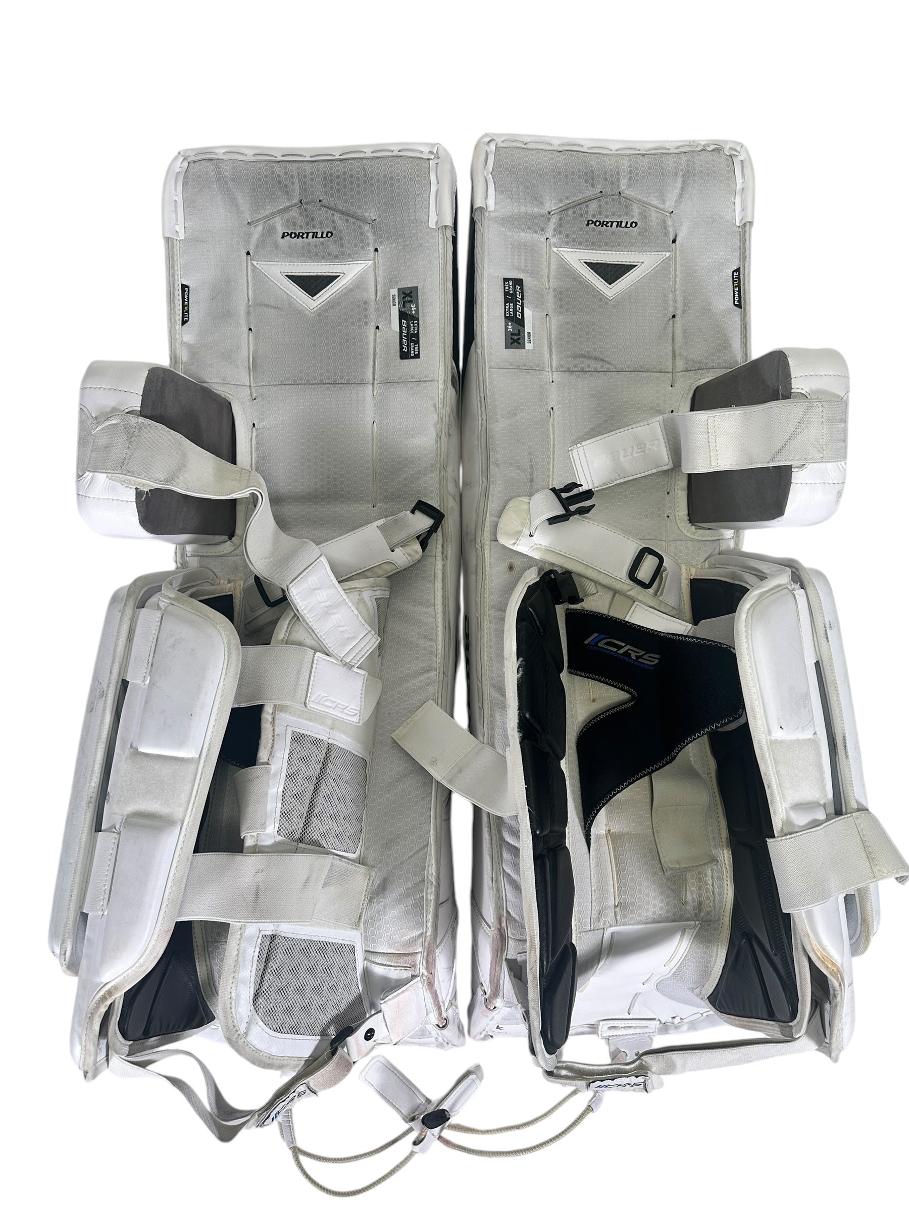 Erik Portillo Ontario Reign Game-Used Bauer Leg Pads