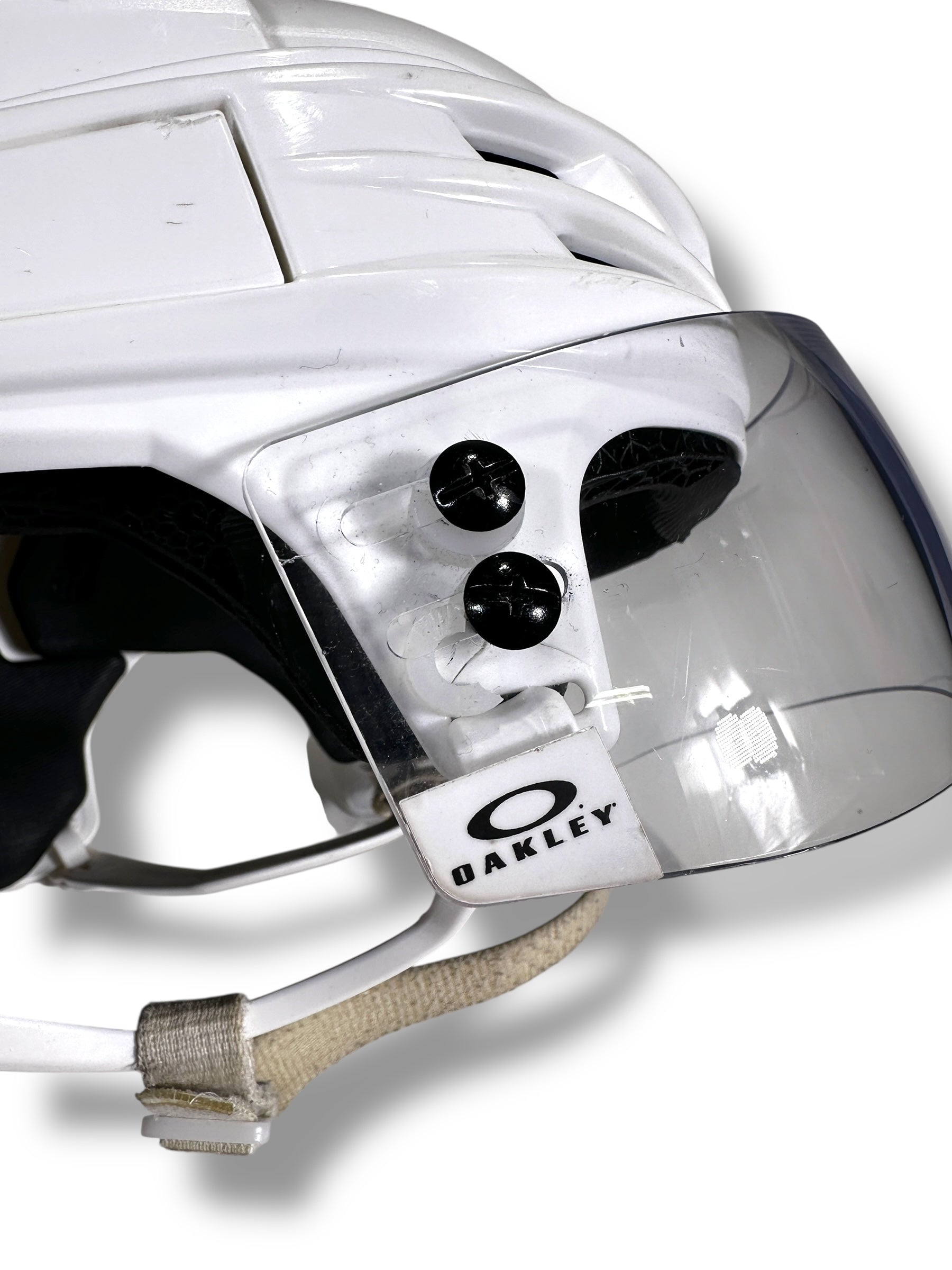 Trevor Moore Game-Used Away Helmet (2024-2025)