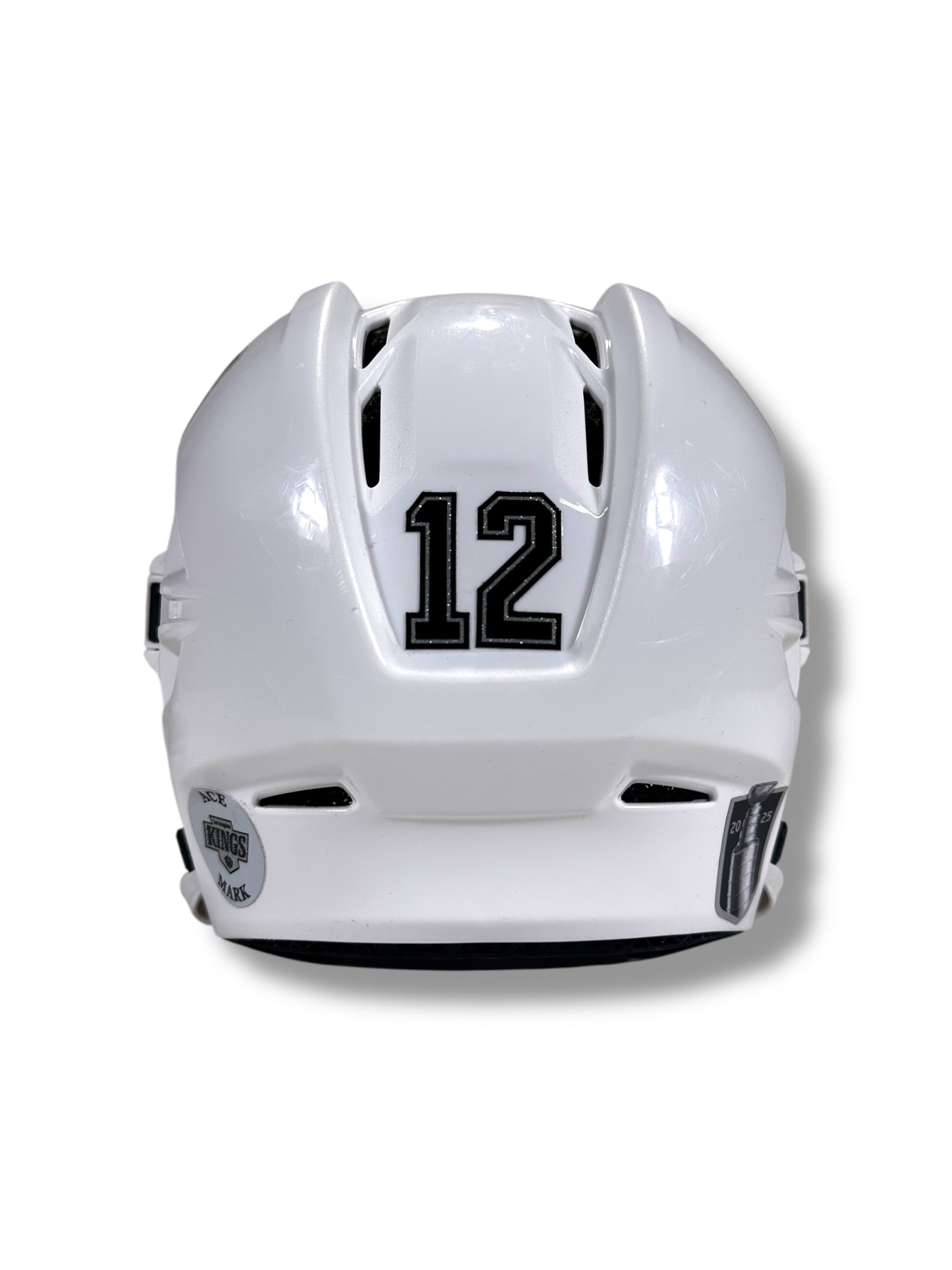 Trevor Moore Game-Used Away Helmet (2024-2025)