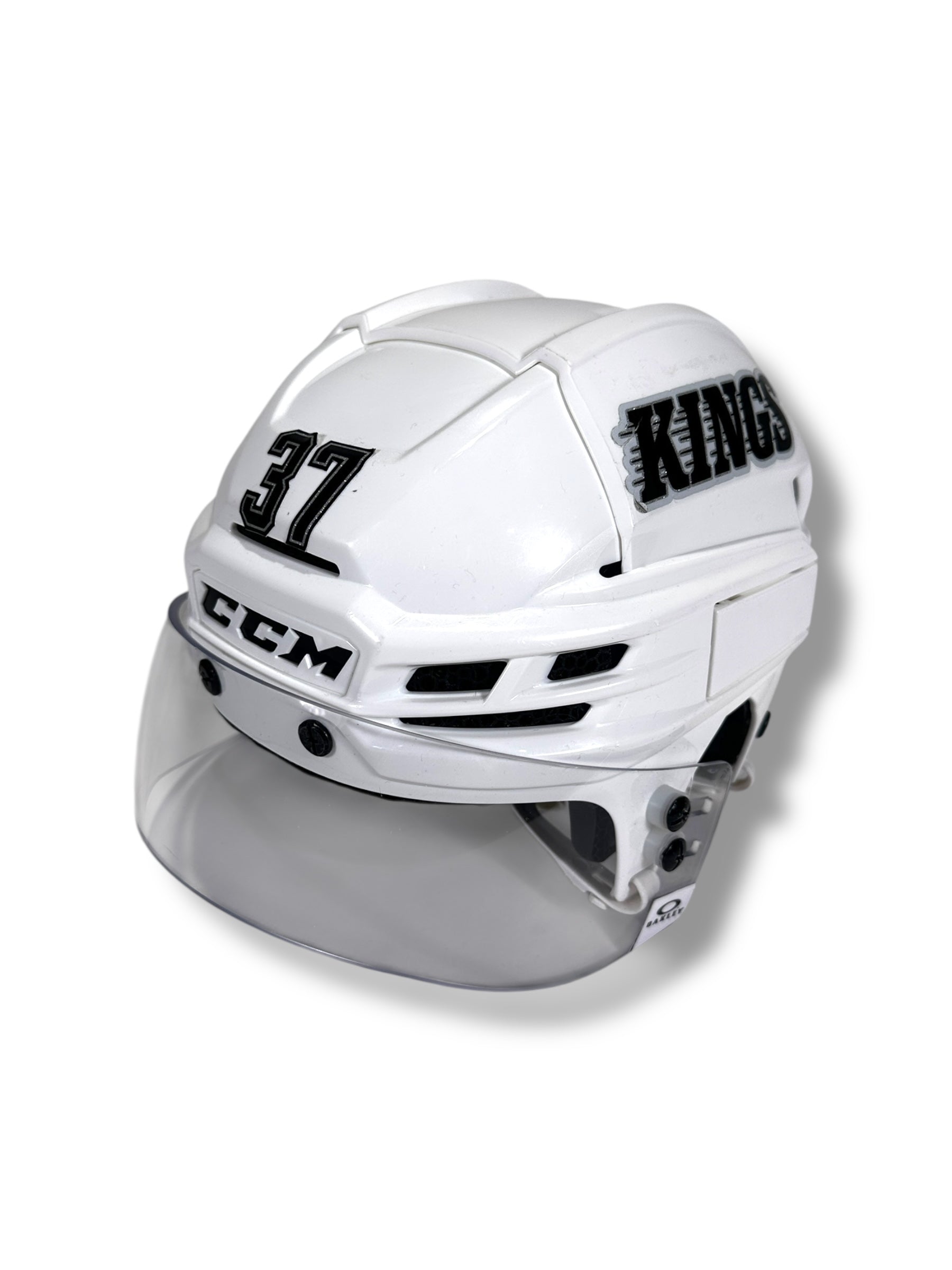 Warren Foegele Game-Used Away Helmet (2024-2025)