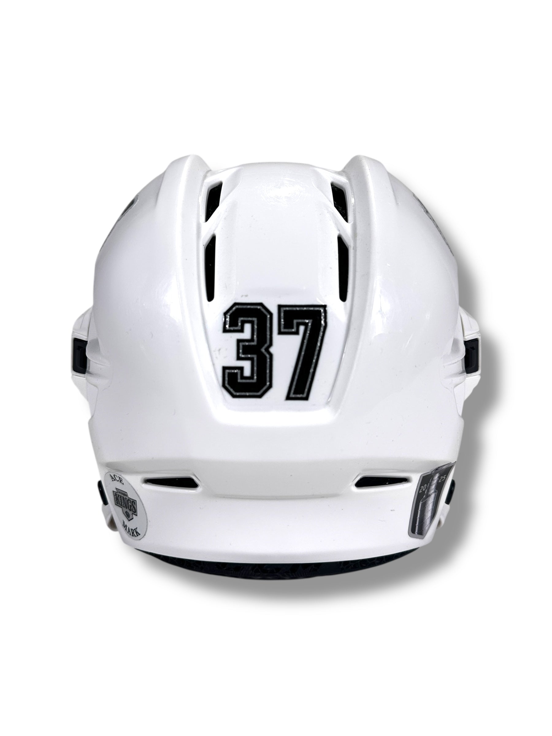 Warren Foegele Game-Used Away Helmet (2024-2025)