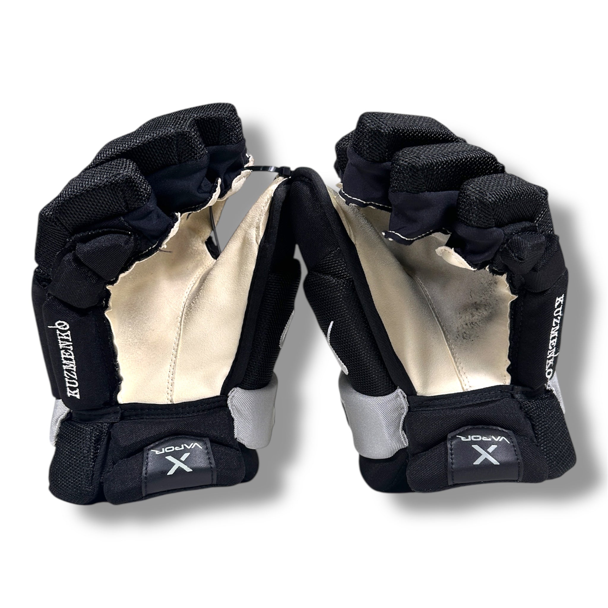 Andrei Kuzmenko Game-Used Bauer Vapor Gloves