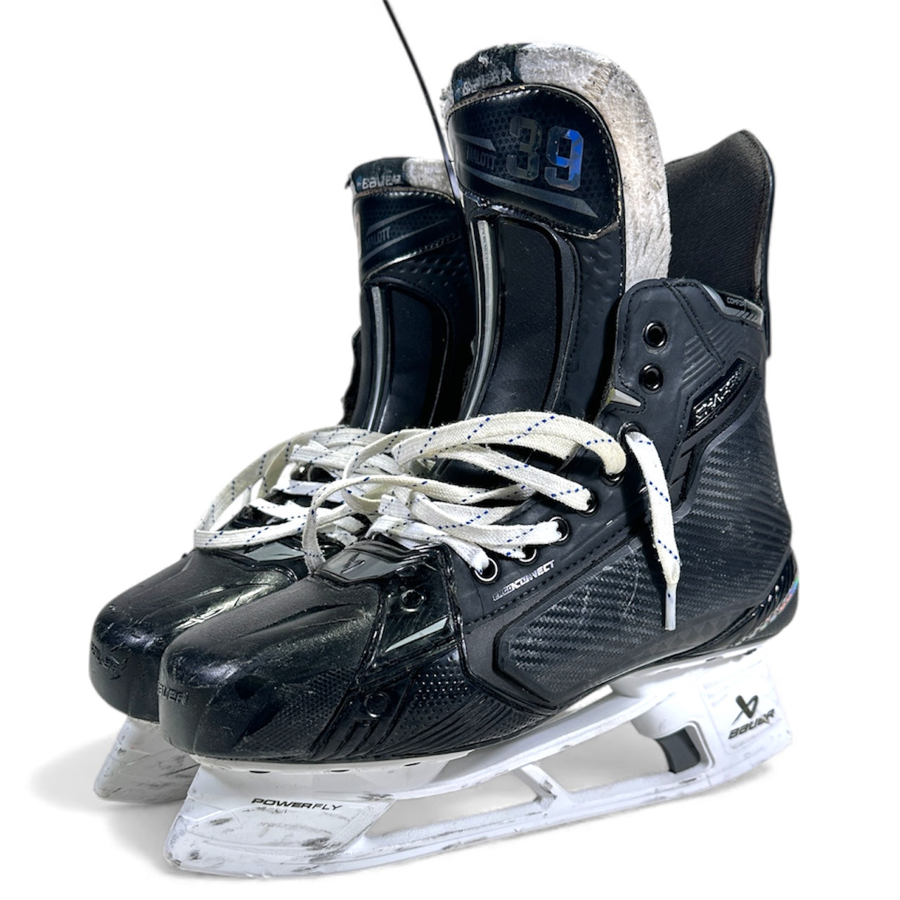 Jeff Malott Game-Used Bauer Shadow Skates
