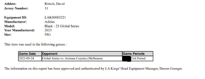2023 LA Kings Global Series Home Game Jerseys