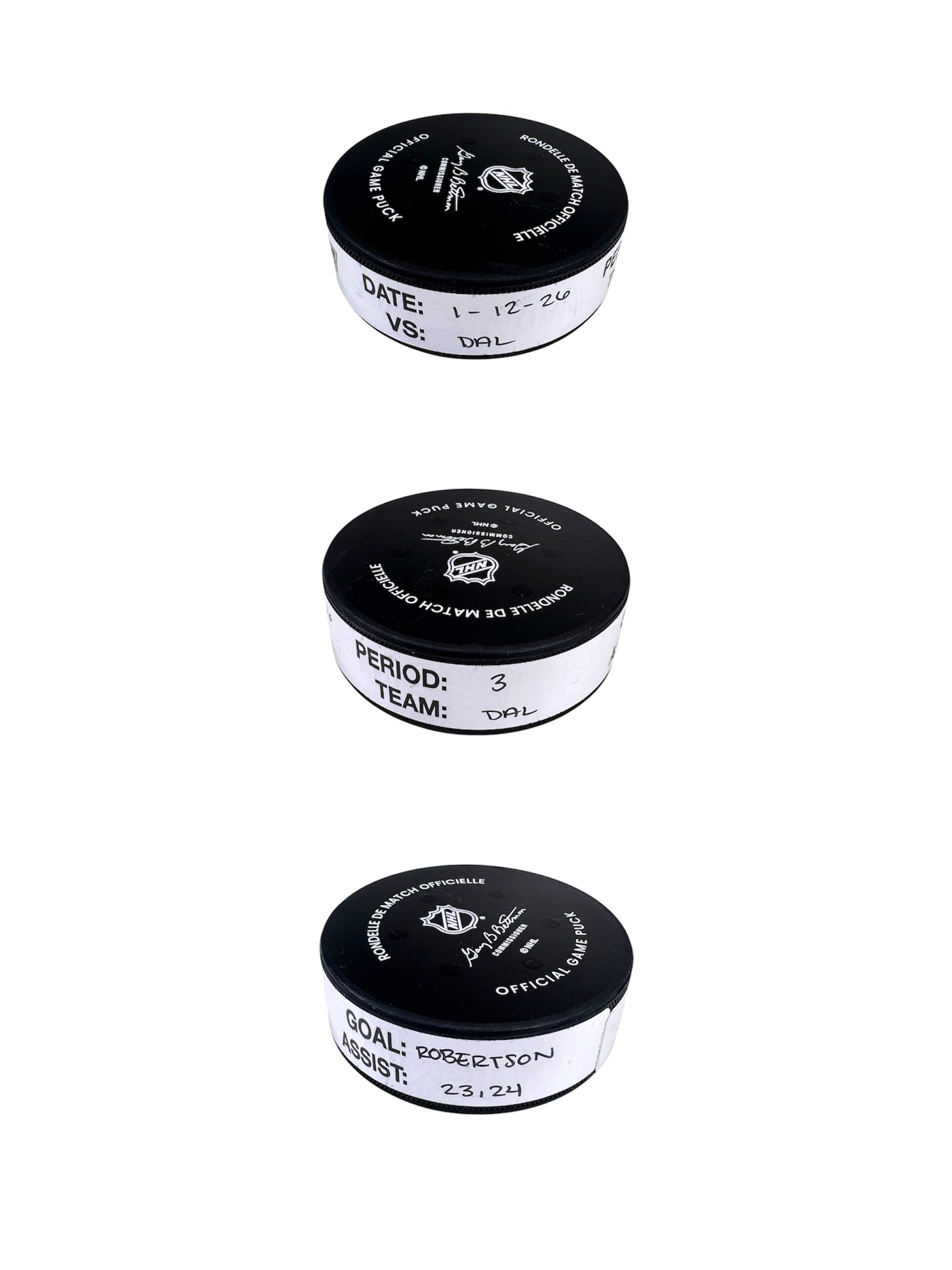 Jason Robertson Goal-Scored Puck vs. LA Kings 1/12/2026