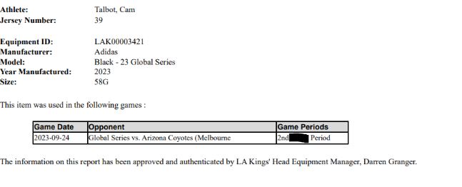 2023 LA Kings Global Series Home Game Jerseys