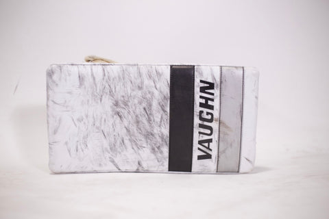 Cal Petersen Game-Used Blocker (Striped Graphic)