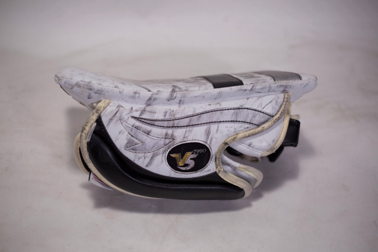 Cal Petersen Game-Used Blocker (Striped Graphic)