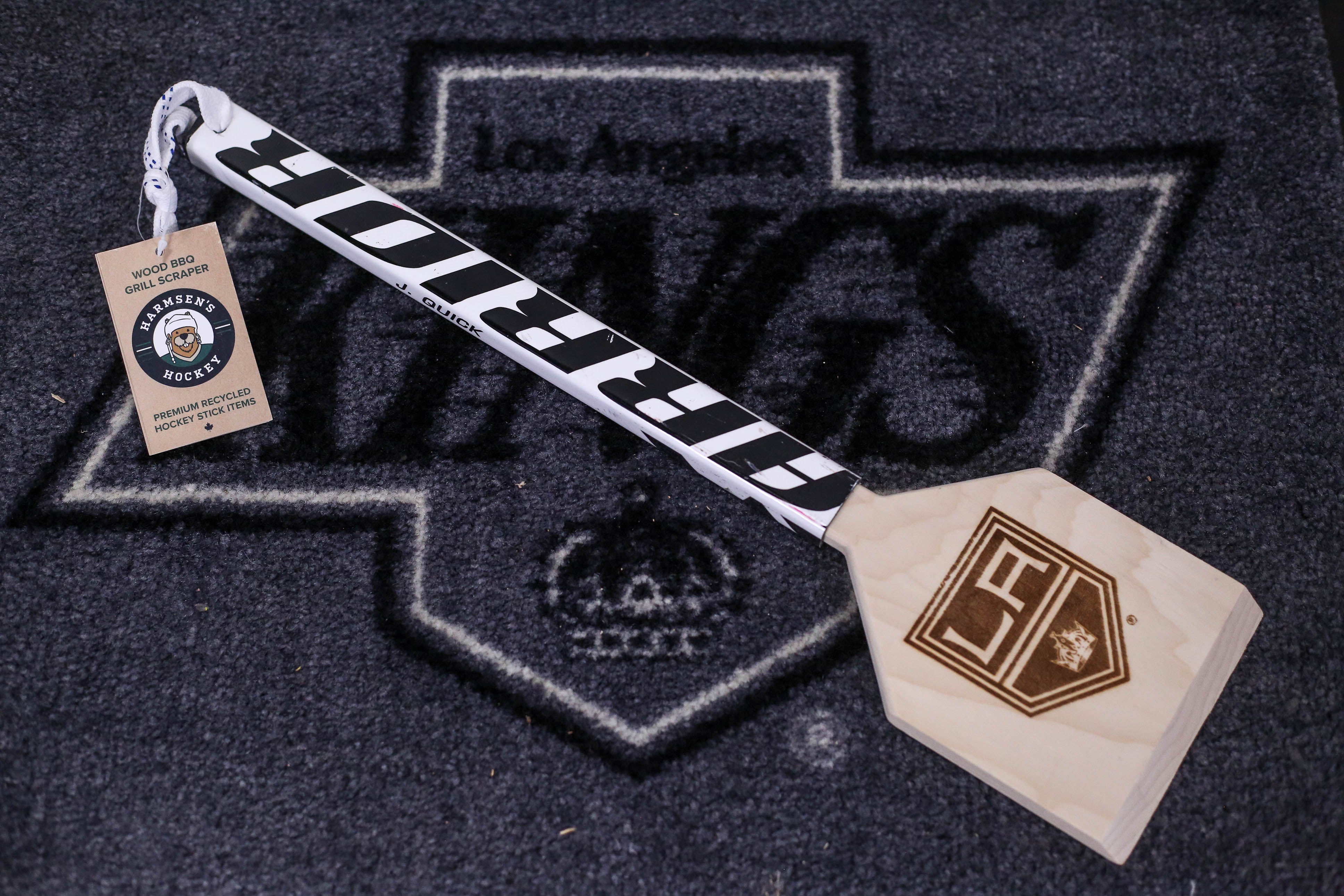 LA Kings Game-Used Stick Wood Grill Scraper
