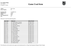 Sean Durzi Game-Used Home Jersey (Set 1, 2022-2023)