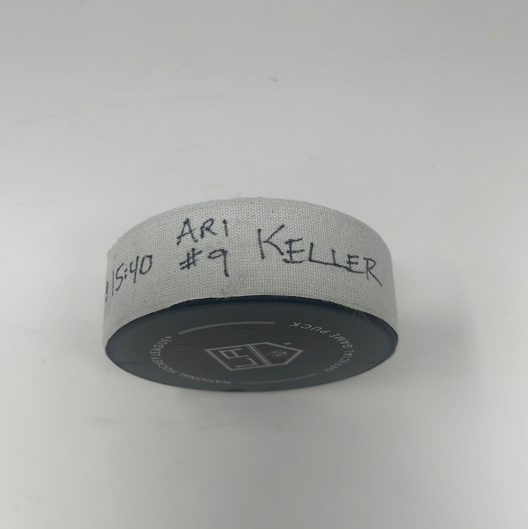 Clayton Keller goal scored puck from 2/18/23
