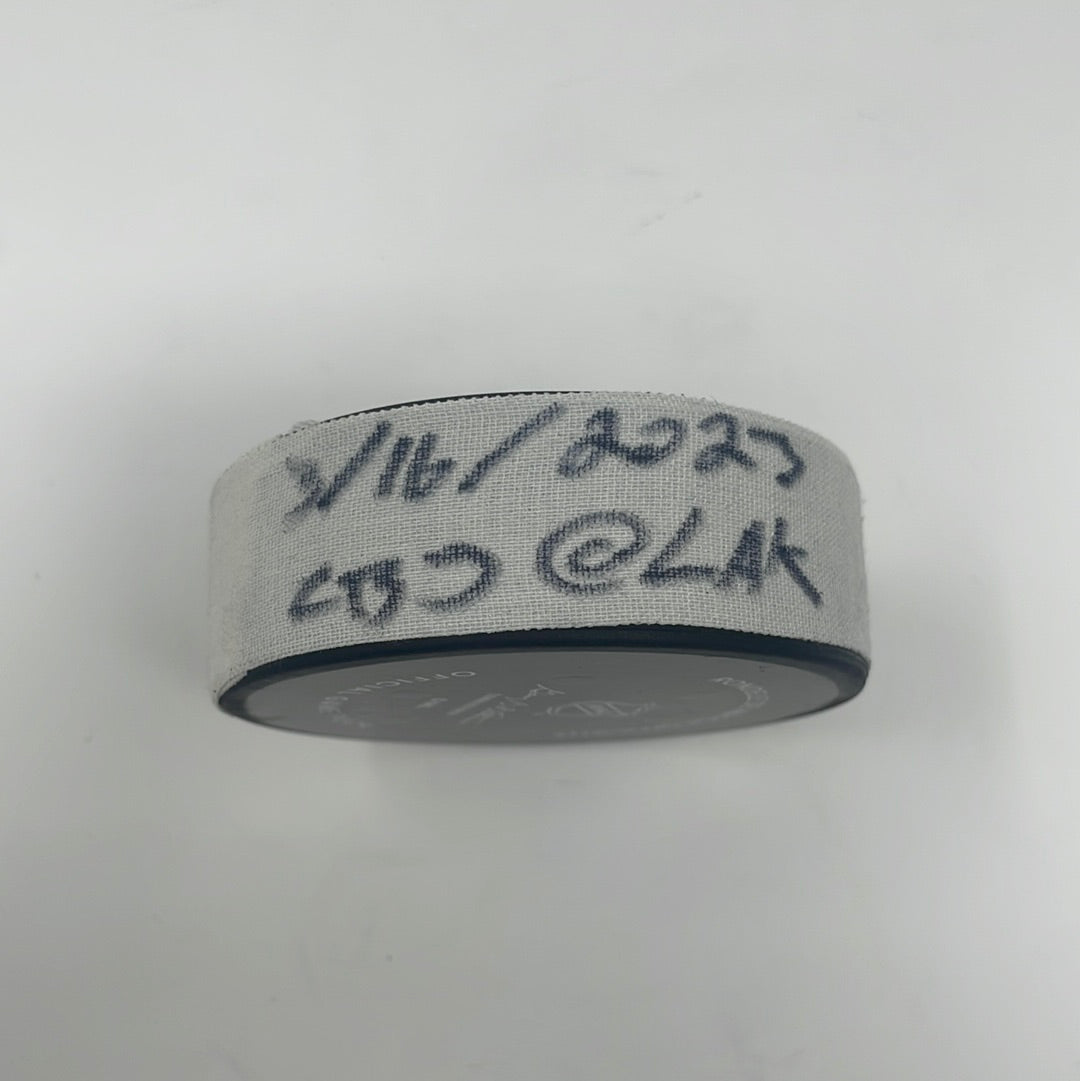 Drew Doughty goal scored puck from 3/16/23
