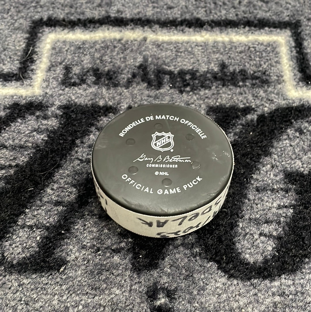 Tomas Tatar Goal Scored Puck from 1/14/23