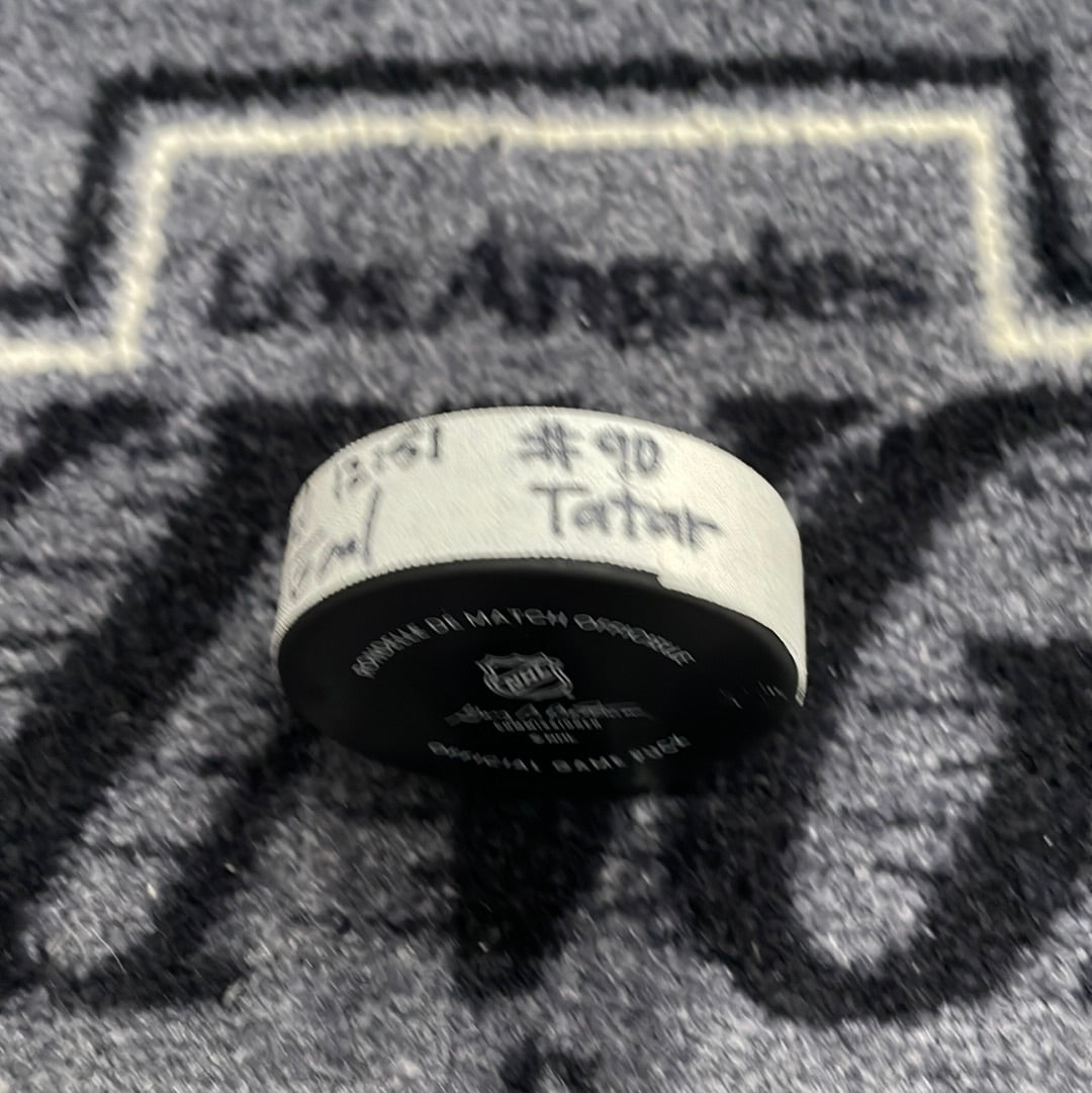 Tomas Tatar Goal Scored Puck from 1/14/23