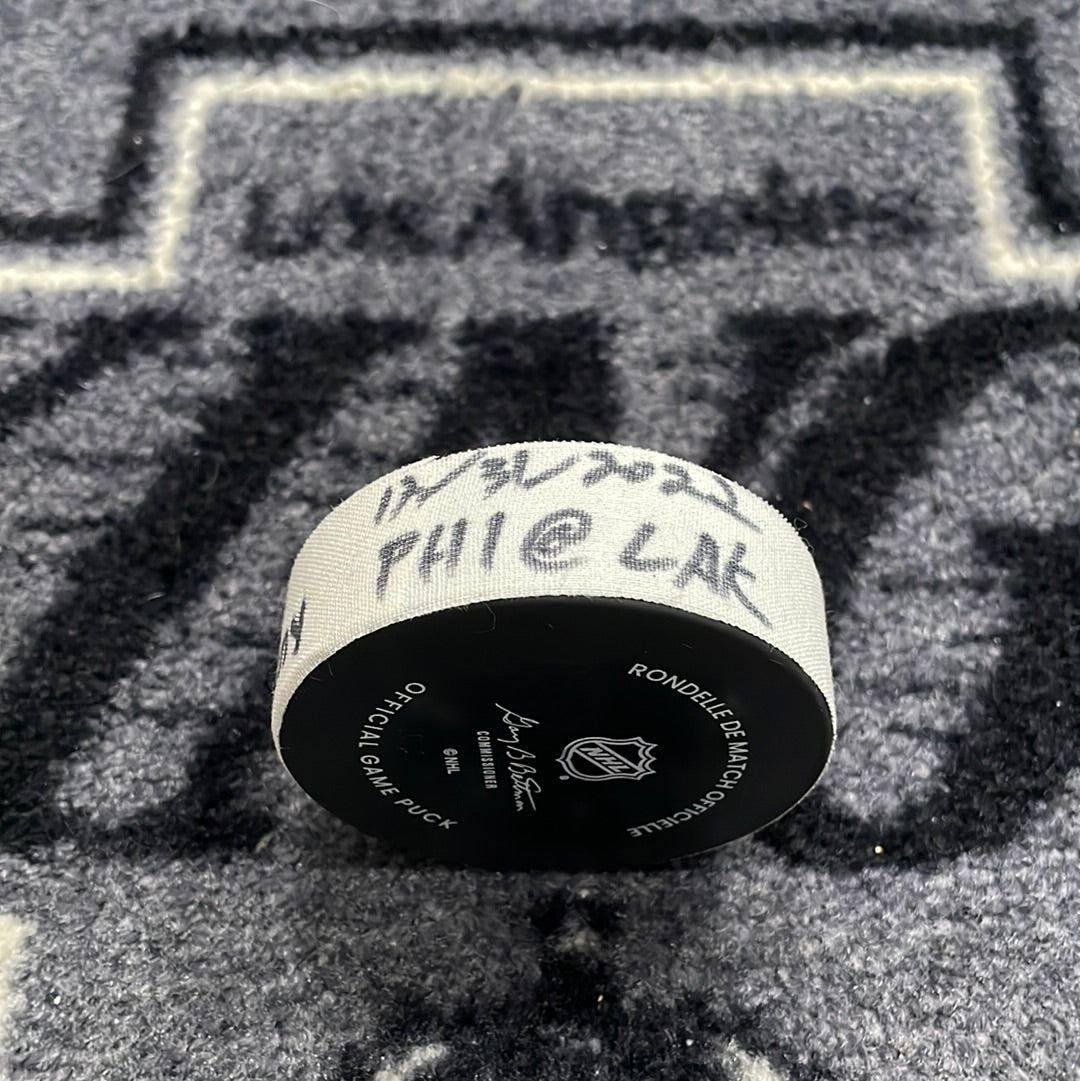 Travis Konecny Goal Scored Puck from 12/31/22