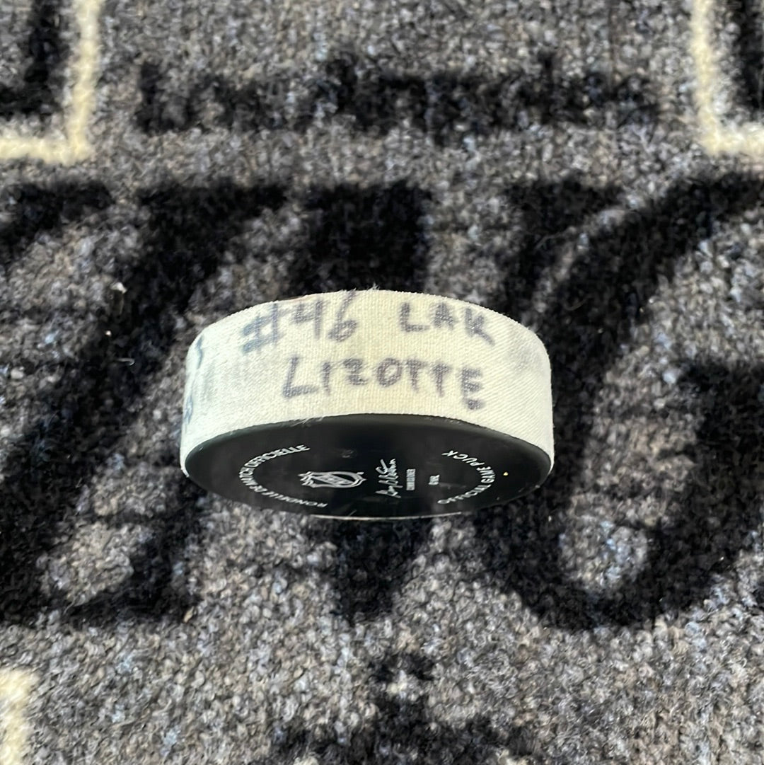 Blake Lizotte Goal Scored Puck from 11/5/22