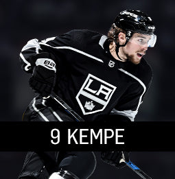 Adrian Kempe Los Angeles Kings Game-Used #9 Black Jersey from the