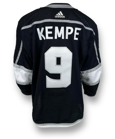 Adrian Kempe Playoff Game-Used Home Jersey (2022-2023)
