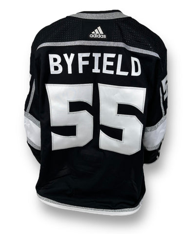 Quinton Byfield Playoff Game-Used Home Jersey (2022-2023)