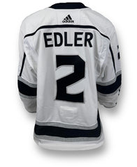 Alex Edler 2023 Away Playoff Game-Used Jersey