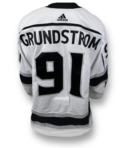Carl Grundstrom 2023 Away Playoff Game-Used Jersey