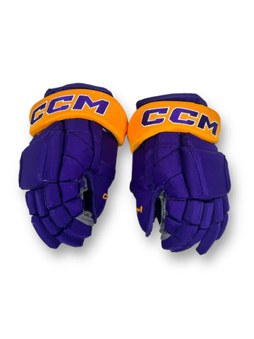 Gabe Vilardi Game-Used Reverse Retro CCM HG12 Gloves