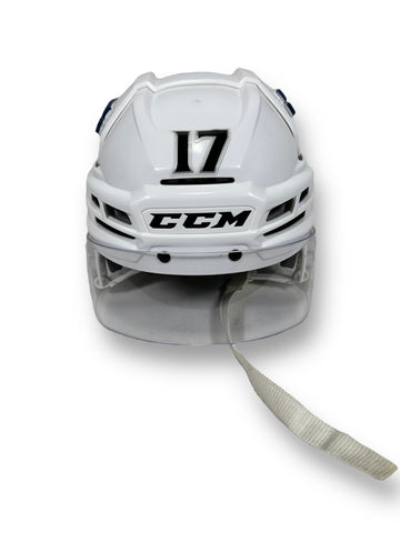 Zack MacEwen Game-Used Away Helmet (2022-2023)