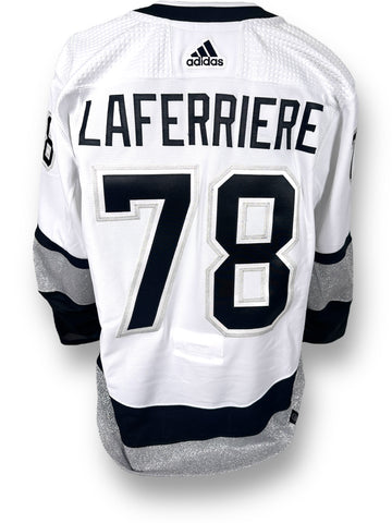 Alex Laferriere Rookie Season Game-Used Alternate Jersey (Set 1, 2023-2024)