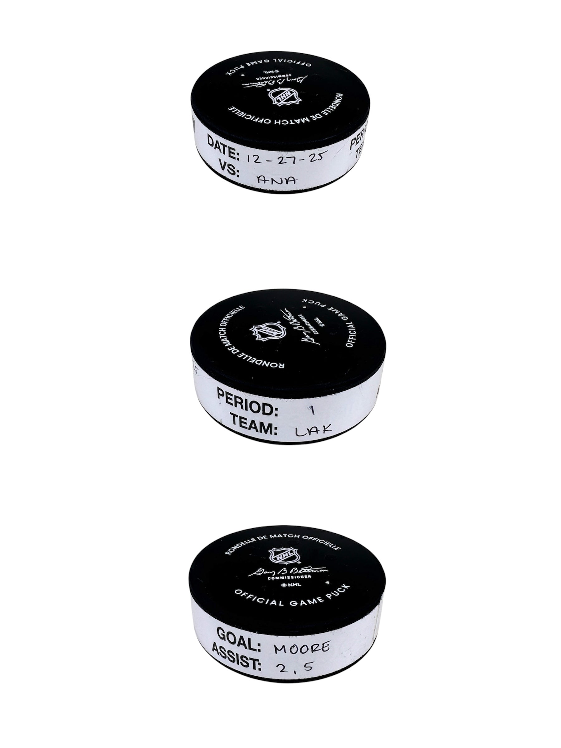 Trevor Moore Goal-Scored Puck vs. ANA Ducks 12/27/2025