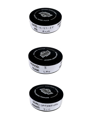 Alex Laferriere Goal-Scored Puck (#2) vs. ANA Ducks 12/27/2025