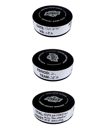 Frederick Gaudreau Goal-Scored Puck vs. LA Kings 12/23/2025