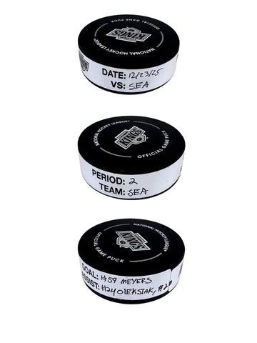 Ben Meyers Goal-Scored Puck vs. LA Kings 12/23/2025