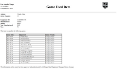 Gabe Vilardi Game-Used Home Jersey (Set 2, 2022-2023)