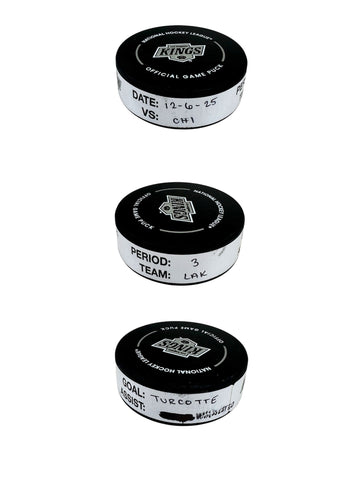 Alex Turcotte Goal-Scored Puck vs. CHI Blackhawks 12/6/2025