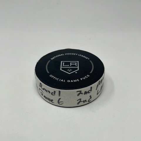 L.A. Kings 50th Anniversary Puck with LAPF Badge – Los Angeles