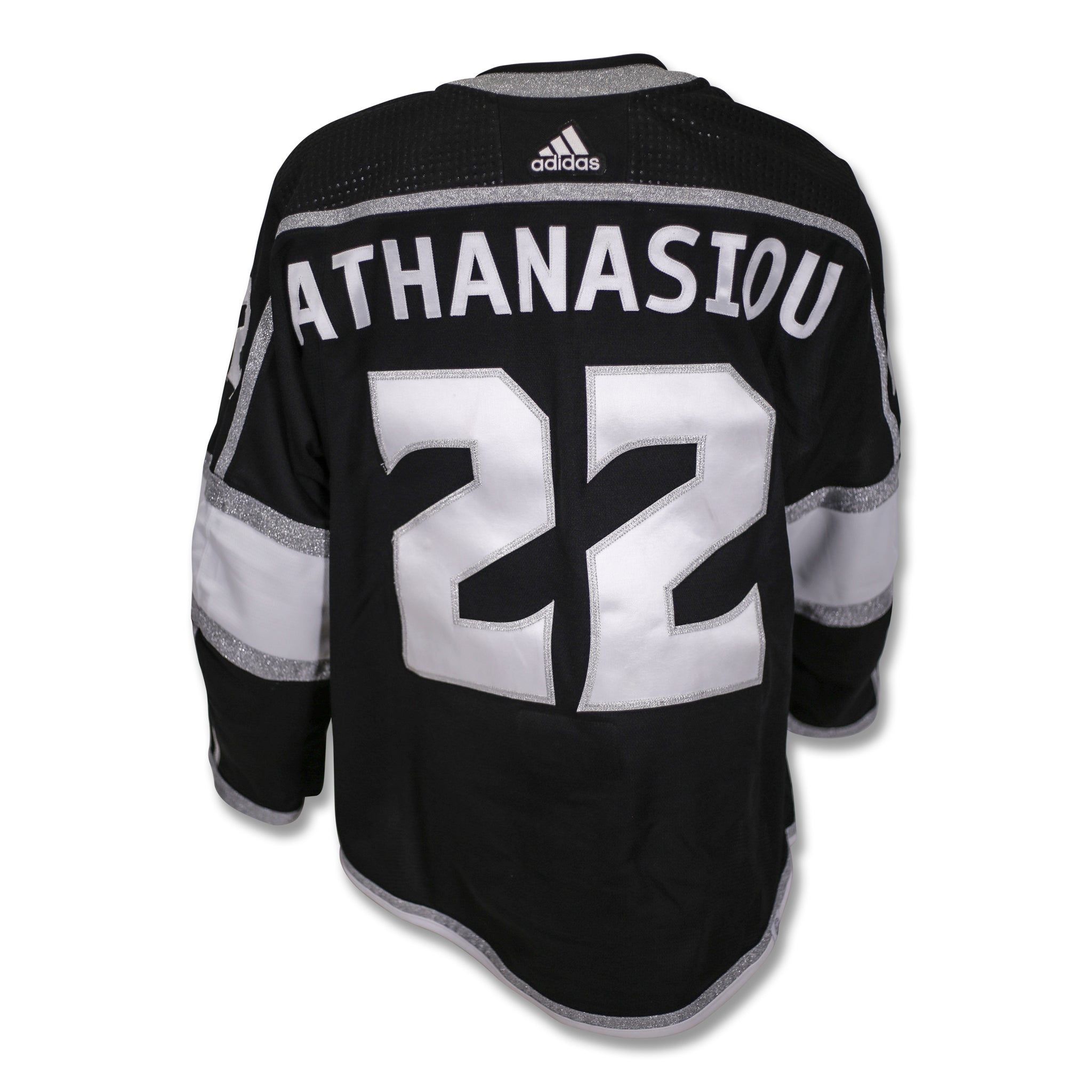 Lakingsgameused Andreas Athanasiou Playoff Game-Used Home Jersey (Playoff Set, 2021-2022)