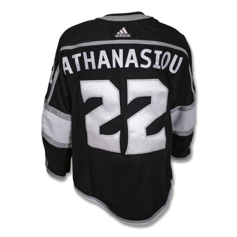 Edmonton Oilers #28 Andreas Athanasiou Game Issued Alternate Jersey