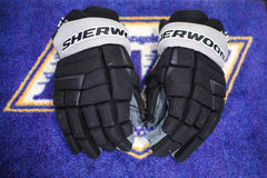 Quinton Byfield Rookie Season Game-Used Sher-Wood Gloves (15")