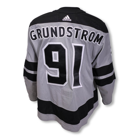 Carl Grundstrom Game-Used Silver Jersey (2020-2021 Season, Set 3)